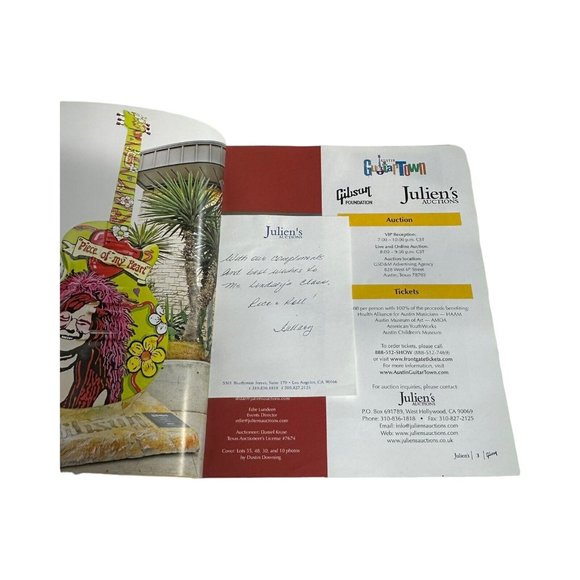 Gibson Guitar Julien's Catalog Austin TX October 17, 2007 Les Paul Joplin ZZ Top - Picture 2 of 10